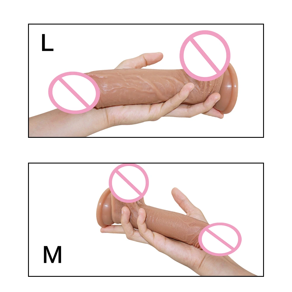 Реалистичный фаллоимитатор для женщин гибкий Пенис с присоской продукты