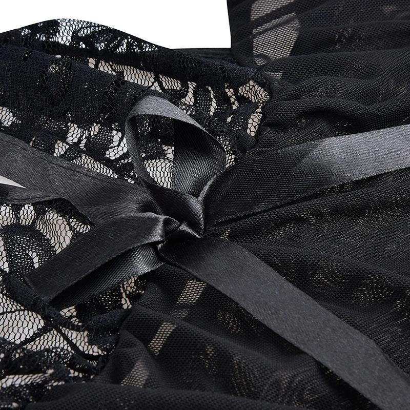 Плюс размер женский сексуальный комплект кружевного нижнего белья Babydoll Chemise