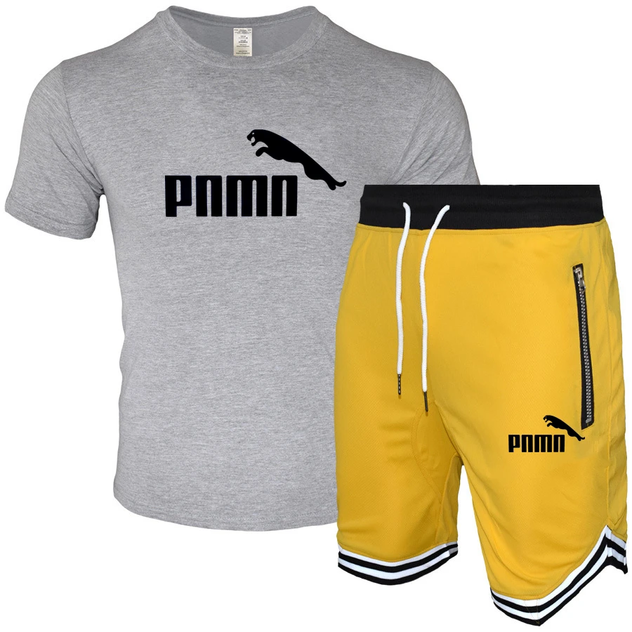 

Summer clothing men's fashion suit O-neck T-shirt and shorts 2-piece suit, sports suit, jogging suit, basketball suit