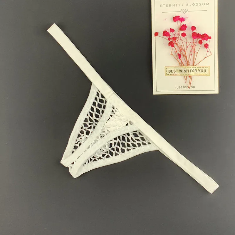 Мужские стринги с большими отверстиями сексуальное прозрачное женское нижнее