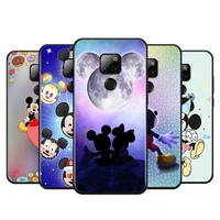 micmickey mouse cute smart for huawei p smart 2021 2020 z s plus mate 40 rs 30 20 10 pro lite 2019 2018 black soft phone case