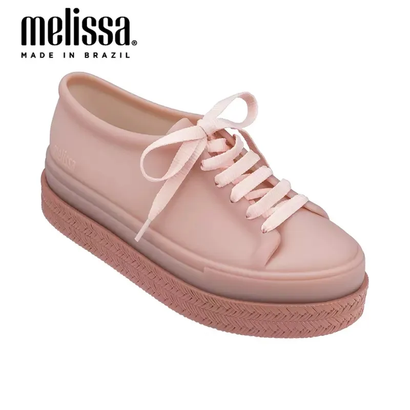 Melissa/2020 женские прозрачные туфли мягкие босоножки на высоком каблуке шнурках