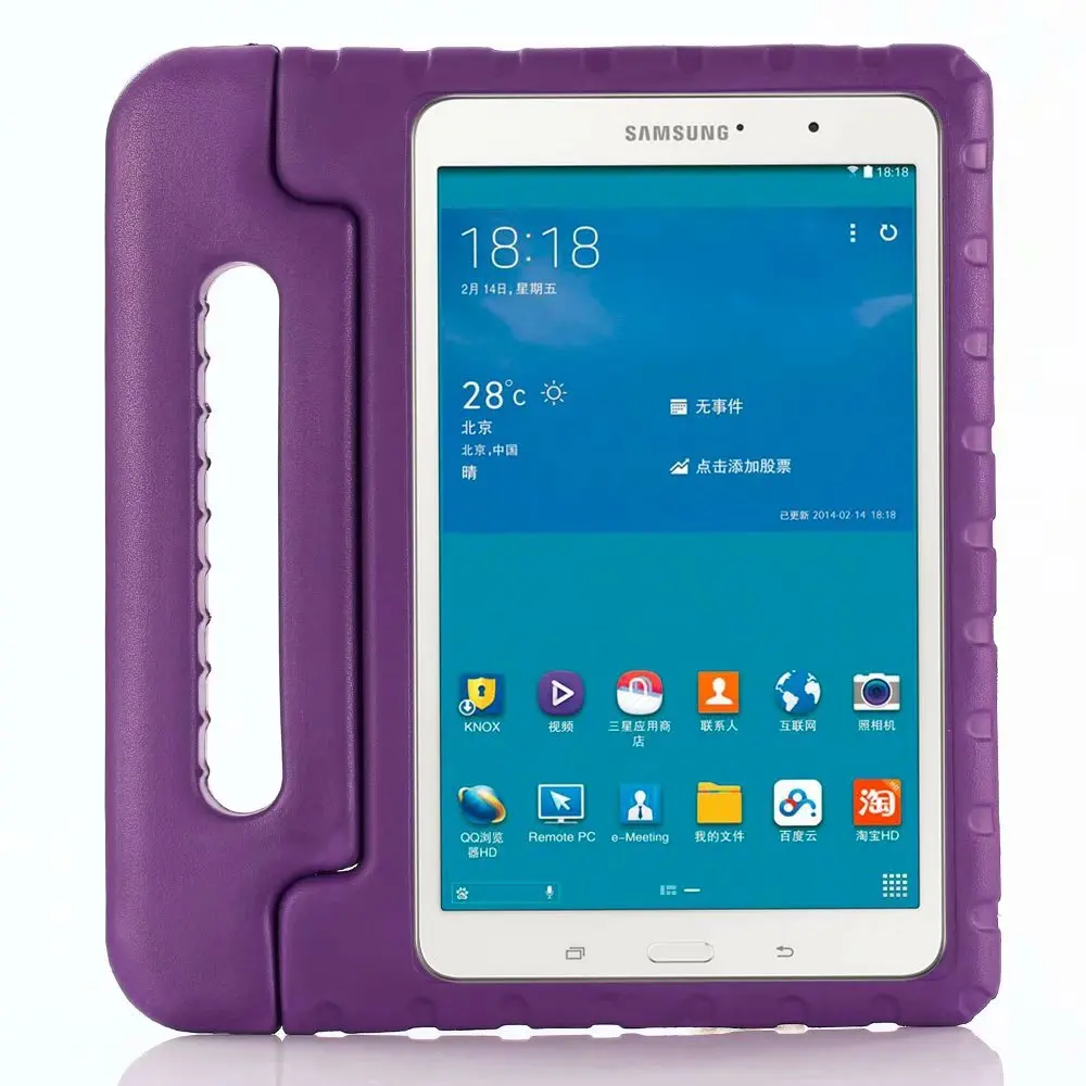 Фиолетовый Дети чехол для samsung Galaxy Tab A 10,5 T590 T595 T597 SM-T590 T595 противоударный чехол для принципиально samsung Tab A 10,5 чехол - Цвет: Фиолетовый