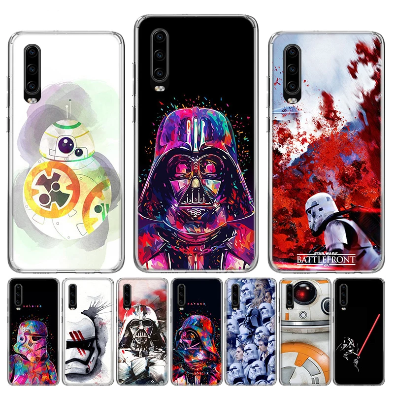 Star Wars watercolor Fashion Sof Silicon Phone Case For Huawei Honor 20 Pro 10 9 lite 8X 8A 20i 8C 8S V20 Y5 Y6 Y7 Y9 2019 Cover |