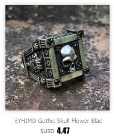 EYHIMD Готический 316L нержавеющая сталь кулон со скрещёнными костями унисекс Винтаж Крест Скелет Панк Рок Байкер Череп ювелирные изделия