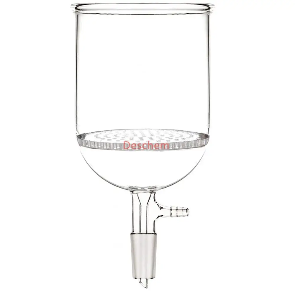 600 мл 24/40 воронка стеклянная бушнера с пористой пластиной 90 мм лабораторное