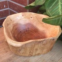 creative fruit plate solid wood multi grain candy dish large dried grid root carving tray bowl fruit mixing home desktop decor