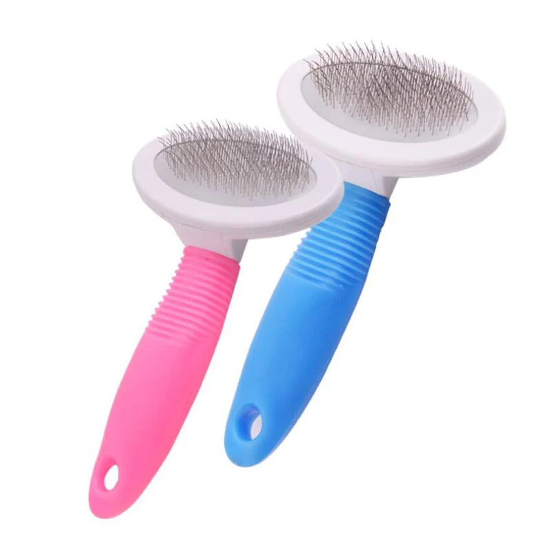 

Antistatic Pets Comb Bevel Needle Rubber Anti Skid Handle Dog Combs Remove Floating Hair Cat Grooming Comb Tools Dogs Accessory