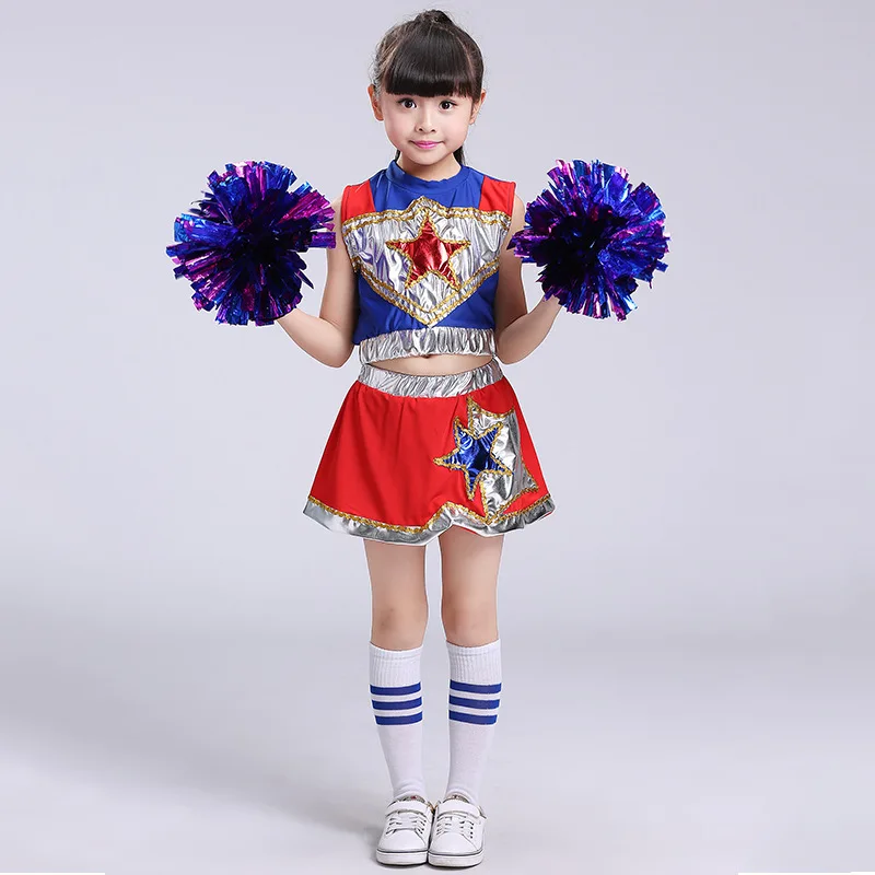 Танцевальный костюм для мальчиков и девочек без рукавов с синими