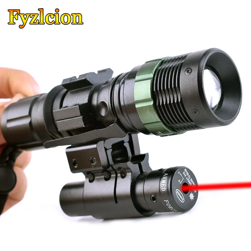 2 в 1 охотничий 2000 люмен светодиодный фонарь онарик зум + тактический пистолет нм