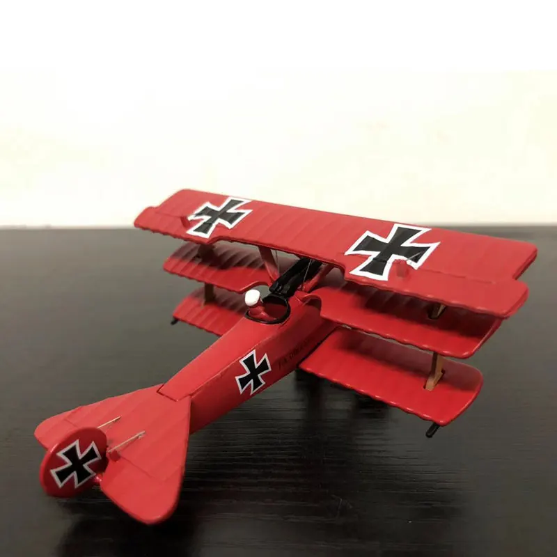 WLTK 1/72 весы военные модели игрушек Фоккер Dr I Red Knight Fighter литой металлический