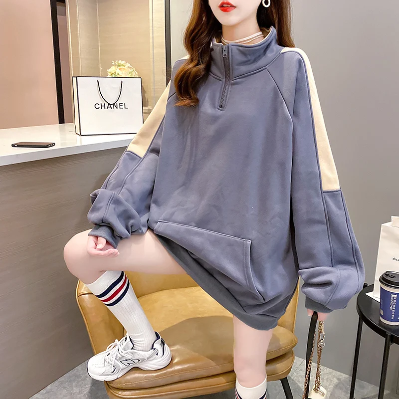 

Женская зимняя новая флисовая куртка с полувысоким воротником 2021