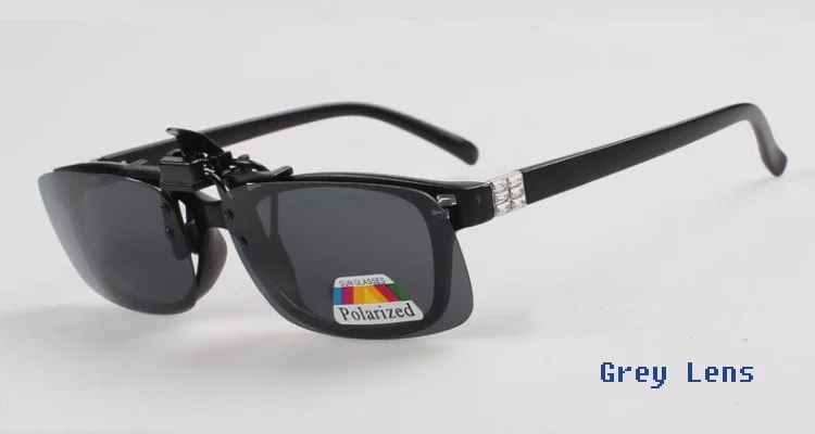 Medium Высококачественные поляризованные солнцезащитные очки es Clip on Dark Vision Lens glass es Flip для ночного вождения стекло черное легкое анти-UVA объектив 030-001 - Цвет линз: Medium