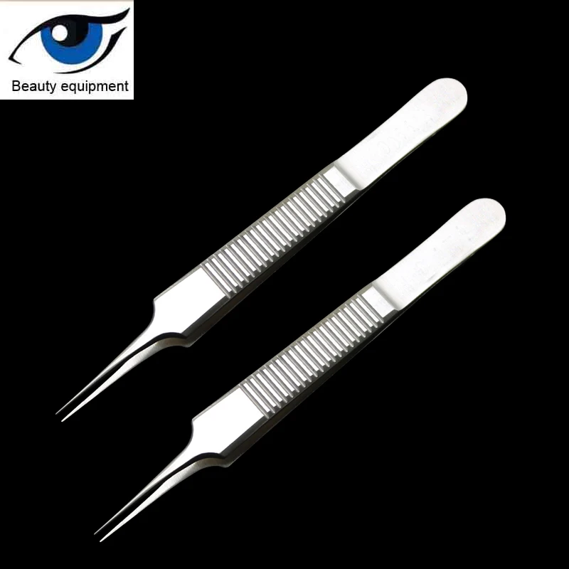 Красота Пинцет из нержавеющей стали толстые щипцы двойное веко пинцеты для век
