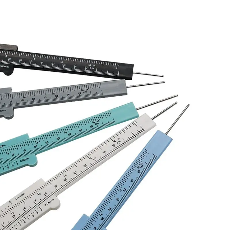 

0-100/150MM Double Scale Plastic Vernier Caliper Ruler Measuring Student Calipers Mini Measuring calipers Size Measuring