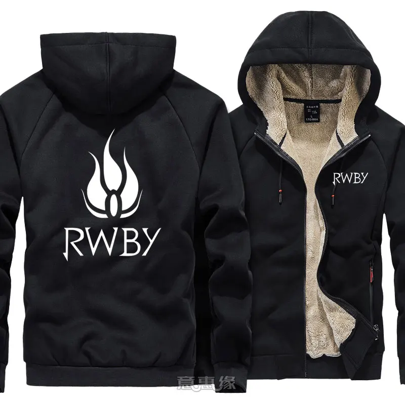 011 RWBY Толстовка Рубиновая роза Косплей для мужчин теплое пальто куртка зимняя Толстая на молнии толстовка с капюшоном - Цвет: 011