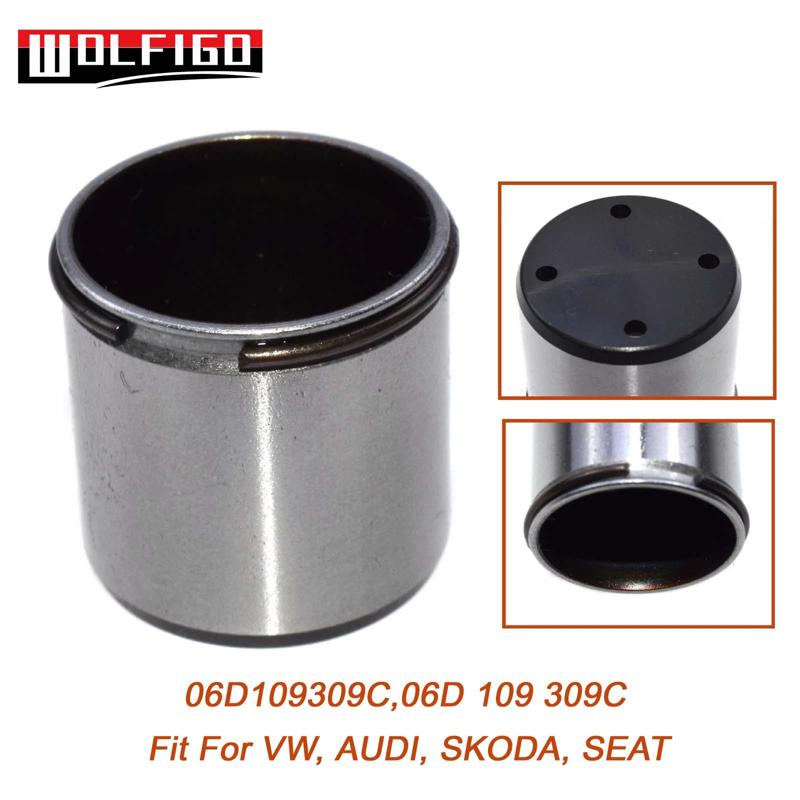 Коричневый WOLFIGO топливный насос Cam фолловер подходит для VW Golf Passat, AUDI A3 A4 Quattro SKODA OCTAVIA, SEAT LEON 06D109309C, 06D 109 309C - Цвет: Коричневый