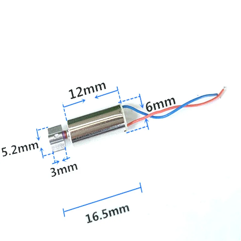 DC 1 5 V-3V Мини 612 Бессердечный вибромотор 6*12 мм миниатюрный прецизионный вибратор