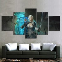 jaina proudmoore world of warcraft game poster fantasy girl picture oil painting canvas art warcraft poster wall decor paintings