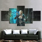 Игровой постер World of Warcraft Jaina Proudmoore, Картина фэнтези девушки, картина маслом, холст, искусство Warcraft, постер, картины для украшения стен