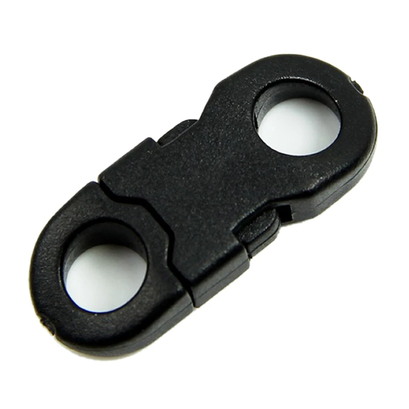 10 шт. пряжки черный для Para шнур браслеты пластиковая застежка Боковая Застежка