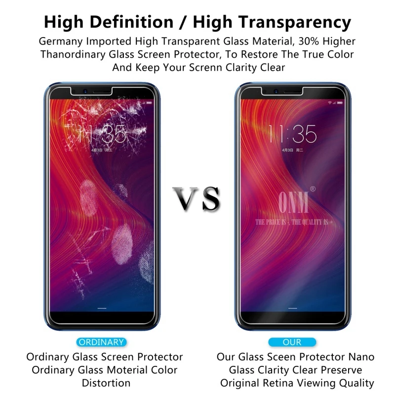 2pcs Tempered Glass For Lenovo K5 Play Screen Protector 2.5D 9H Premium Protective Film | Мобильные телефоны и аксессуары