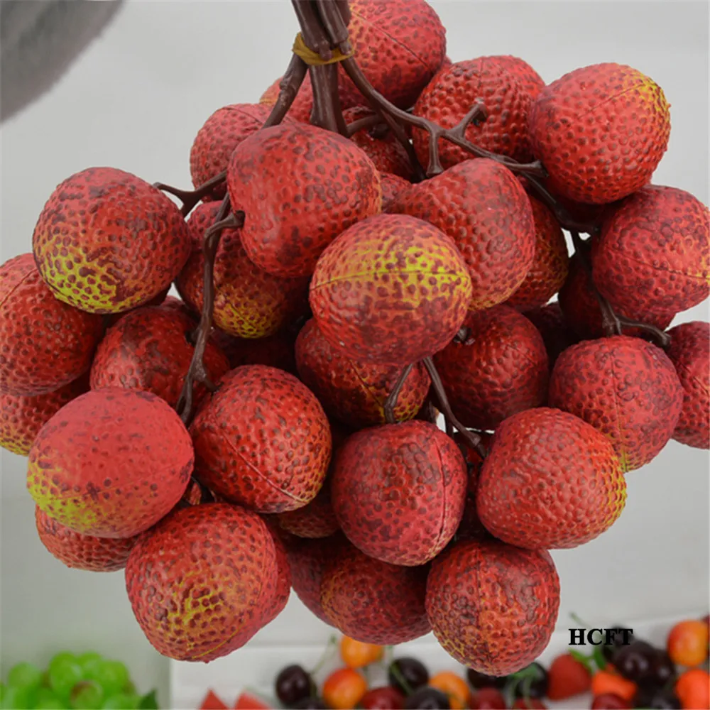 

Вечерние ничное украшение для кухни, дома, отеля, ресторана, кафе, бара, магазина, пластиковая имитация личи, личи, пучки фруктов