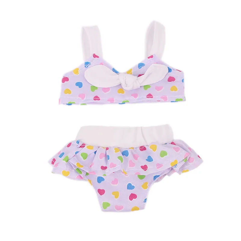 N253 LUCKDOLL маленький свежий, милый купальник подходит 18 дюймов Американский 43cmBabyDoll одежда аксессуары, игрушки для девочек, поколение, подарок на день рождения - Цвет: N253