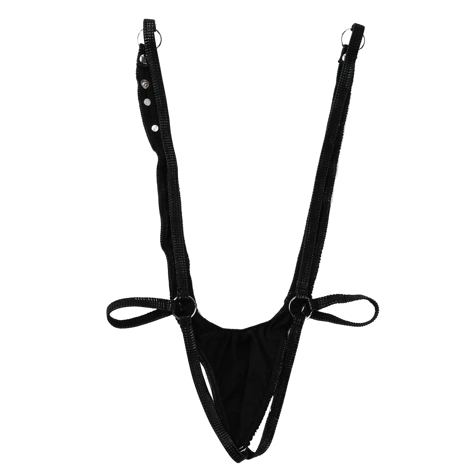 Мужское цельное сексуальное нижнее белье боди эластичная лакированная кожа