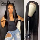 6x6 прямые парики из натуральных волос на кружевной Promqueen бразильский Prepluck Кружева Закрытие парик прозрачный парики с детскими волосами для Для женщин из натуральных волос