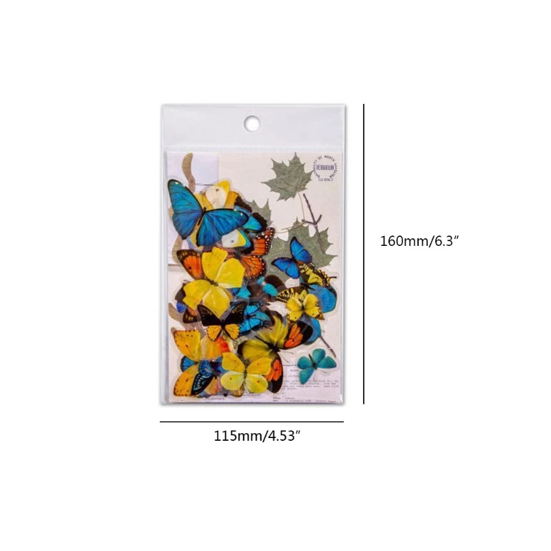 

Butterfly and Flower Scrapbook Stickers Art Decal for Scrapbook Planner and Home DIY Decorations