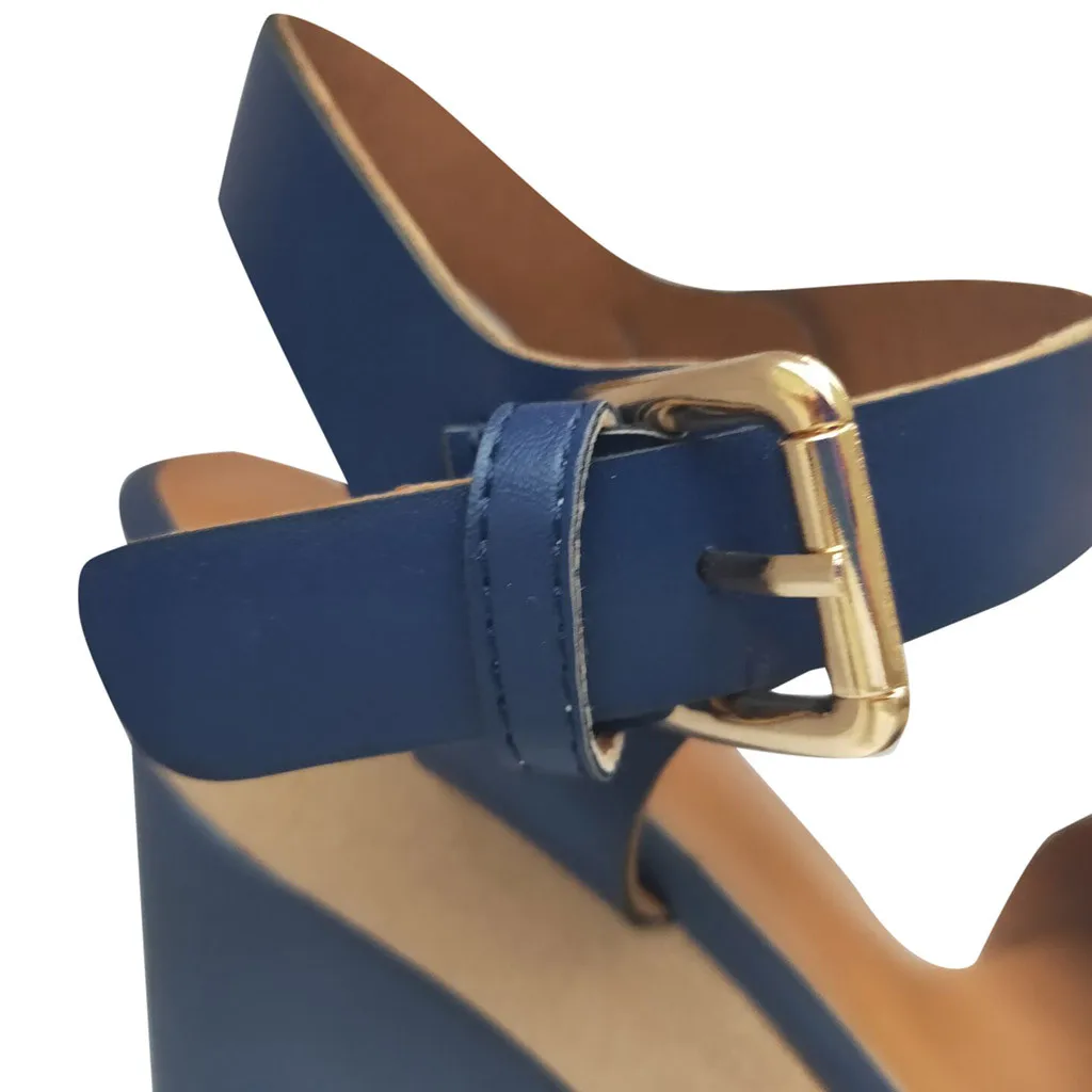 Сандалии женские на высокой танкетке римские Босоножки платформе с ремешком