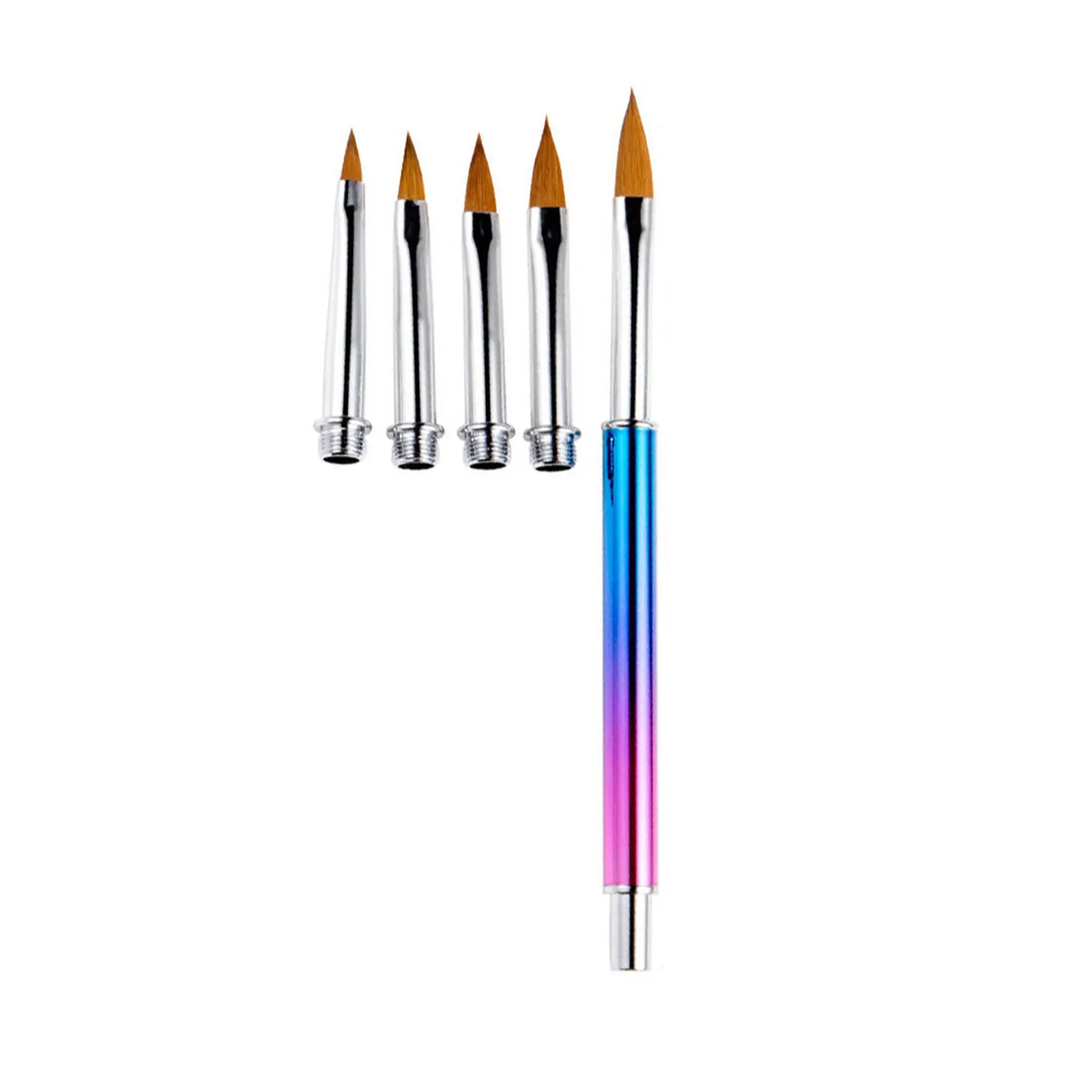 

3/5/5 In 1/set Nail Art Detachable Painting Stripes Tape Liner Brush Acrylic Carving UV Gel Extension Builder Drawing Pen