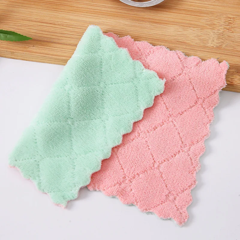 Household Cleaning Towels 10 Pieces Super Absorbent Microfiber Kitchen Dish Cloth High Efficiency Tableware Kitchen Gadgets (0)