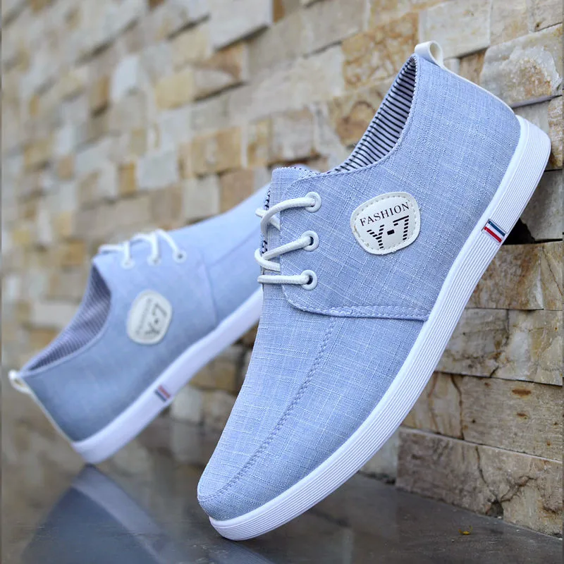 

Driving Shoes 2020 Spring Autumn Men's Flat Shoes Fashion Men's Comfortable Breathable Canvas Shoes Men's Lace Casual Sneakers