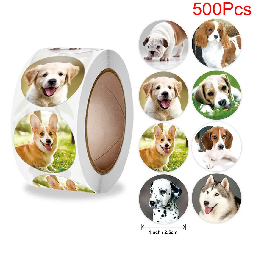 

100-500Pcs Cartoon Animals Stickers Lion tiger pattern kids Toys Diary Scrapbooking Decor School Reward sticker Gift Seal Labels