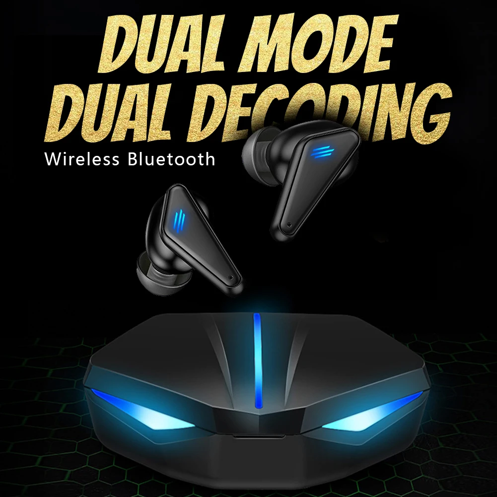 

Wireless Earbud Sports Noise Cancelling Ergonomic Gaming With Mic Bluetooth 5.0 Music Portable Lightweight Deep Bass Earphones