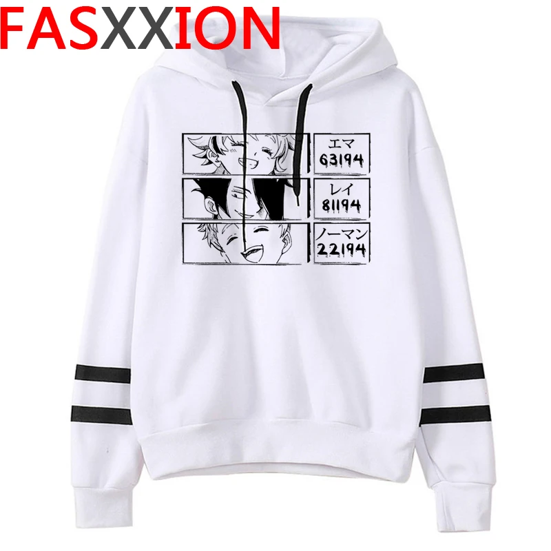 

the Promised Neverland hoodies men hip hop y2k aesthetic grunge 2020 men hoody anime printed