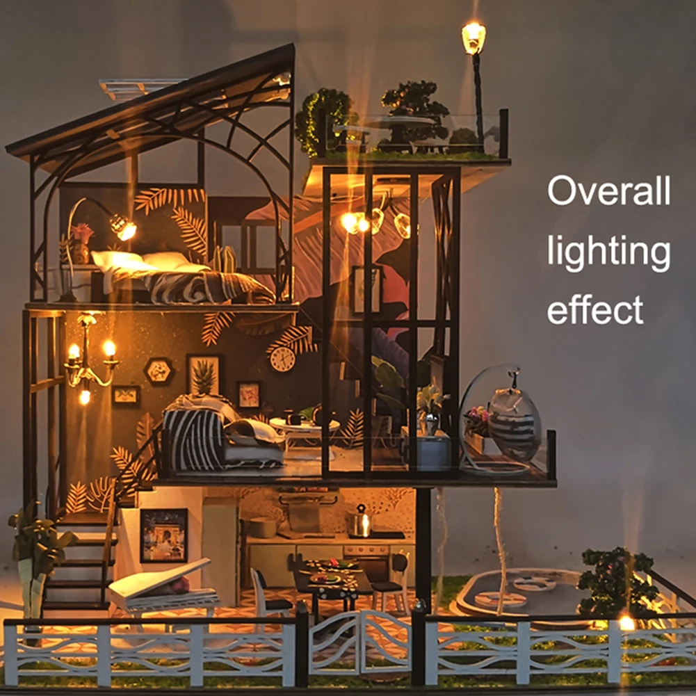 Кукольный домик сделай сам миниатюрная модель кукольный со встроенной виллой