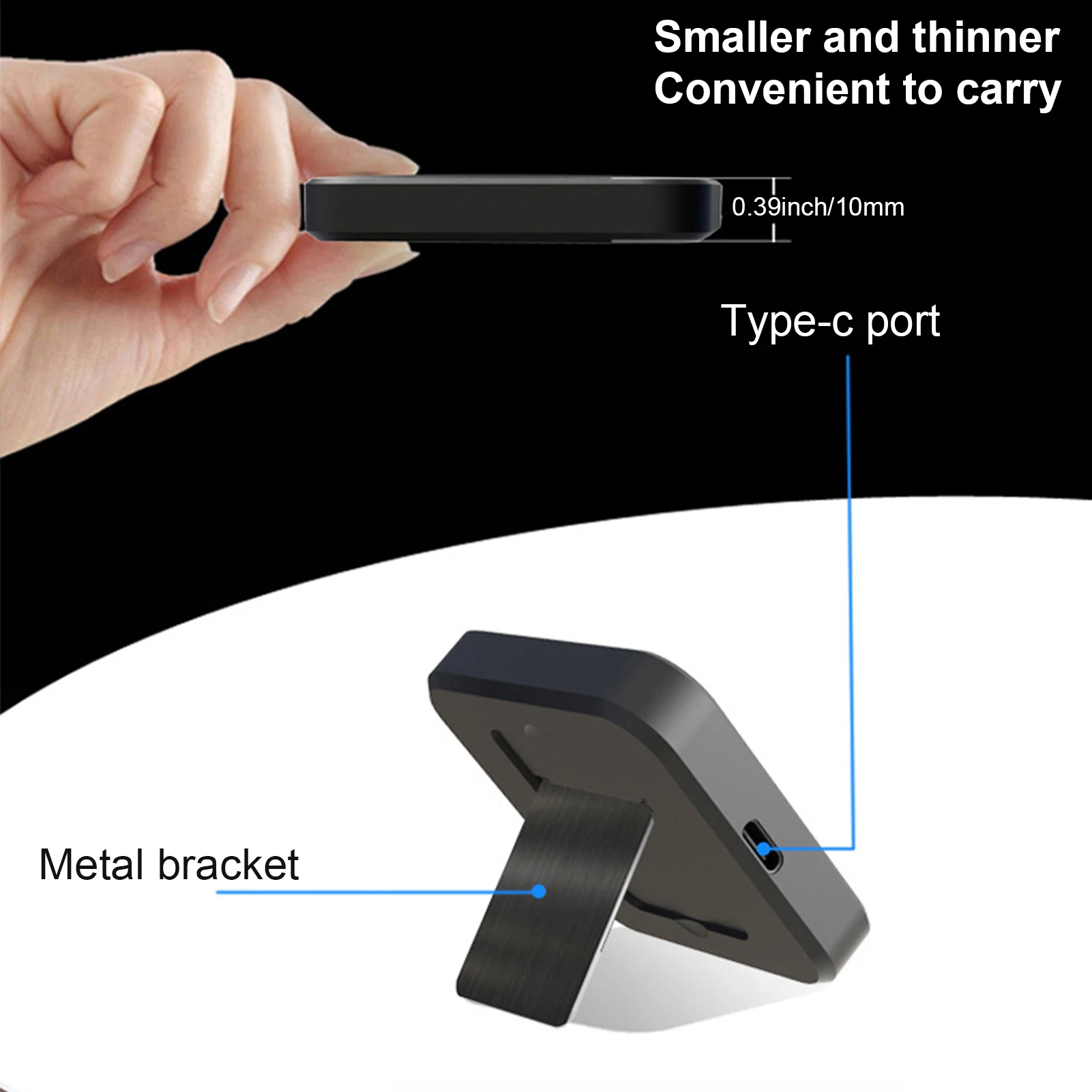 

Magnetic 15w Qi Wireless Charger Desktop Stand For IPhone12 Pro/Mini/Max Fast Charging Wireless Charger Mini Phone Holder