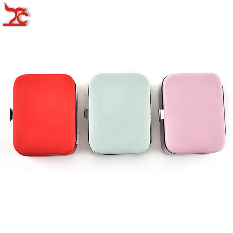 Модный Мини-органайзер для ювелирных изделий из искусственной кожи красный