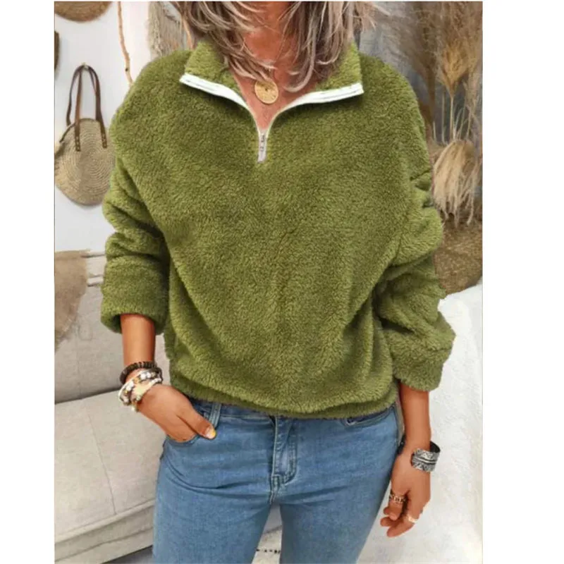 

Female Coats Pullovers 2020 New Winter Warm Plush Women Sweatshirts Plus Size Women Clothing Long Sleeve Casual Tops Sweatshirt