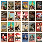 Мужской, пещерный гараж, потертый шик, постер с девушкой, металлический знак, винтажный, для мотоцикла, автомобиля, сексуальная девушка, жестяные знаки украшение для стен дома, паба YM081