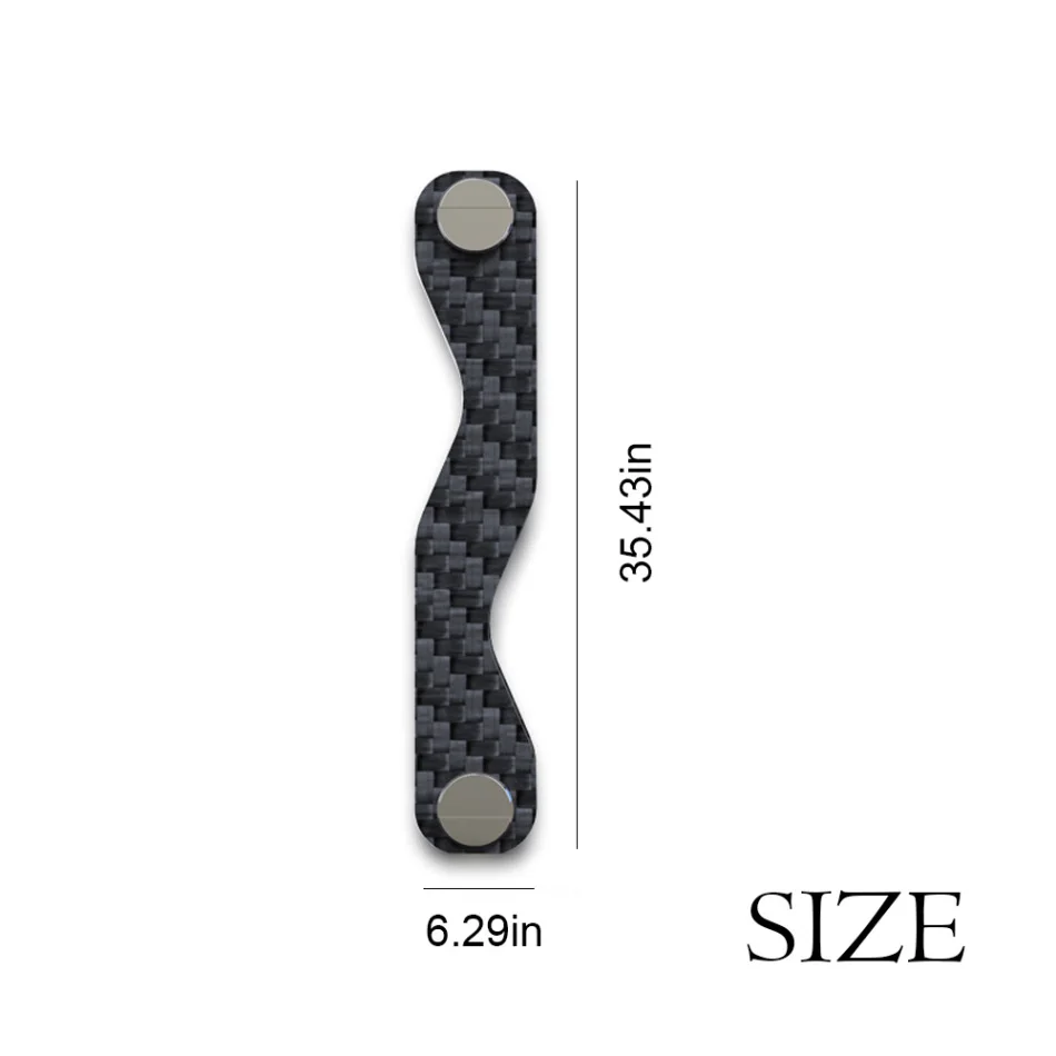 

Carbon Fiber Key Holder Smart Key Wallet DIY Keychain EDC Pocket Car Keys Holder Organizer Chains Keychain Household New 2020