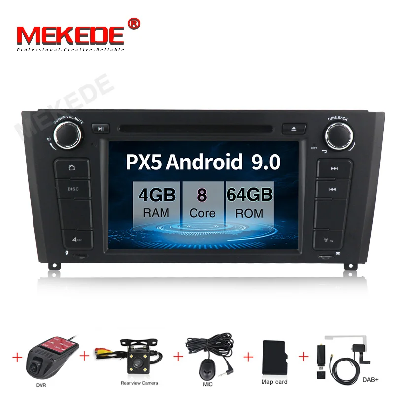 MEKEDE 4 + 64G 1 Din PX5 автомобильный dvd плеер для BMW E87 серия E88 E82 E81 I20 gps навигация