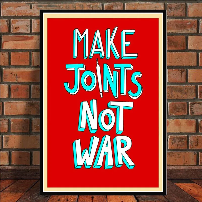 Make Art Not War Pop Bar Liberte Egalite Posters Canvas Wall Picture Decorative Prints Home Decor Paintings For Living Room