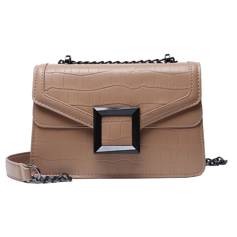 Роскошные женские сумки Дизайнерская кожаная сумка через плечо с цепочками