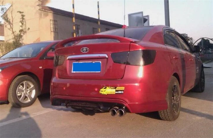 Для KIA FORTE спойлер 2011-2013 K3 с светильник высокого качества ABS Материал заднее крыло