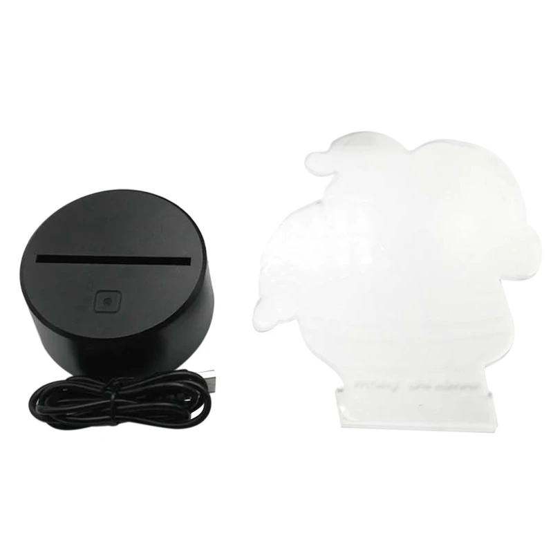 Креативный светодиодный Ночной светильник 7 цветов Изменение 3D гитары Форма