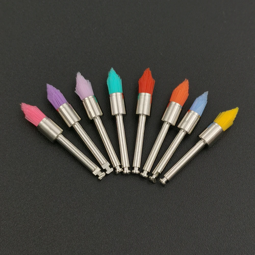 Зубная лабораторная полировальная щетка типа защелки (RA) коническая 100 шт./кор.